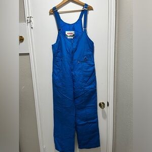 Kitzbuhel Vintage Ski Bibs Size 38 Women’s Blue EUC